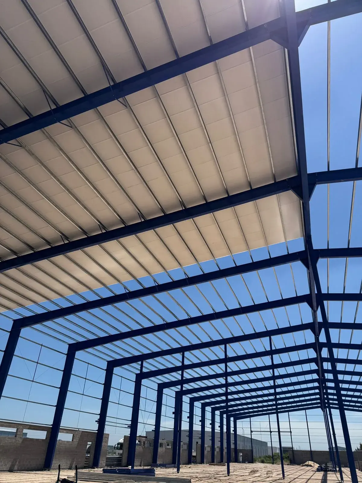 Metal panel food processing wall