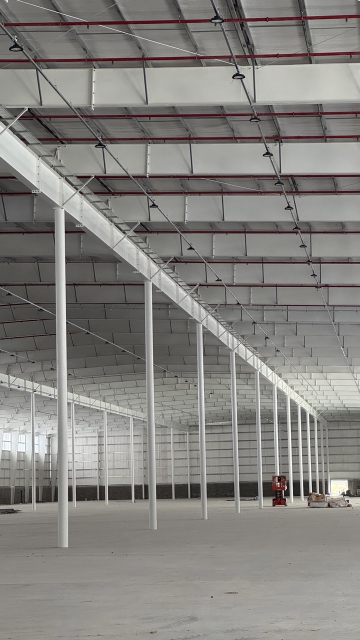 Plant expansion IMP roof new construction